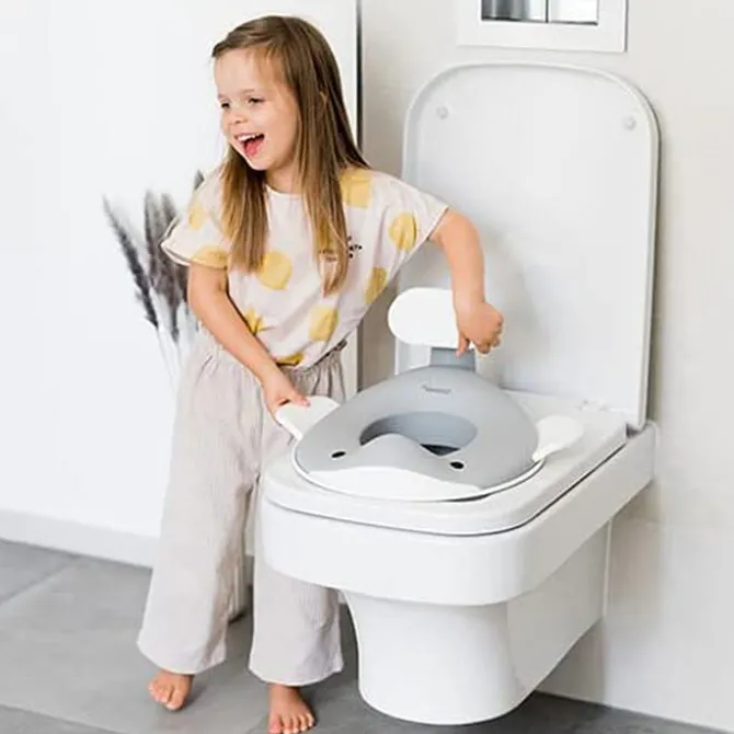 Kindsgut Réducteur de Toilette Baleine - Gris Foncé