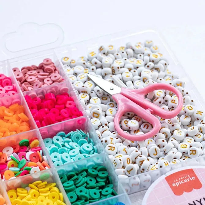 La Petite Epicerie Boîte de 16 Couleurs de Perles Heishi - Pop
