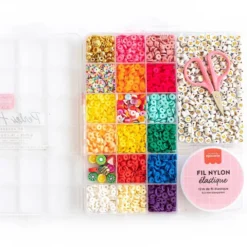 La Petite Epicerie Boîte de 16 Couleurs de Perles Heishi - Pop
