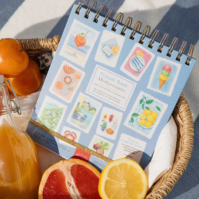 La Petite Epicerie Travel Book Carnet Aquarelle - Méditerranée
