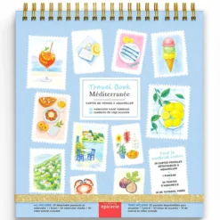 La Petite Epicerie Travel Book Carnet Aquarelle - Méditerranée