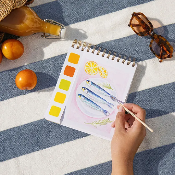 La Petite Epicerie Travel Book Carnet Aquarelle - Méditerranée