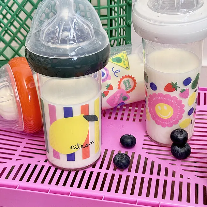 Le Biberon Français Lot de 3 Biberons Fruits - 210 ml et 360 ml
