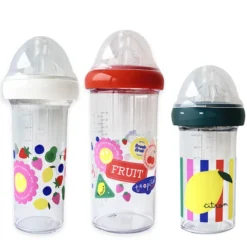 Le Biberon Français Lot de 3 Biberons Fruits - 210 ml et 360 ml