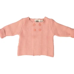 Le Petit Lucas du Tertre Cardigan Julia - Rose - 12/18 Mois