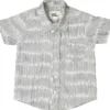 Le Petit Lucas du Tertre Chemise à Rayures - Blue Cloud Ikat - 3 Ans
