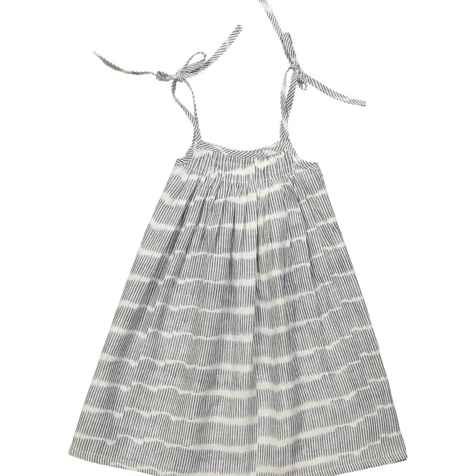 Le Petit Lucas du Tertre Robe Violette - Blue Cloud Ikat - 9/12 Mois