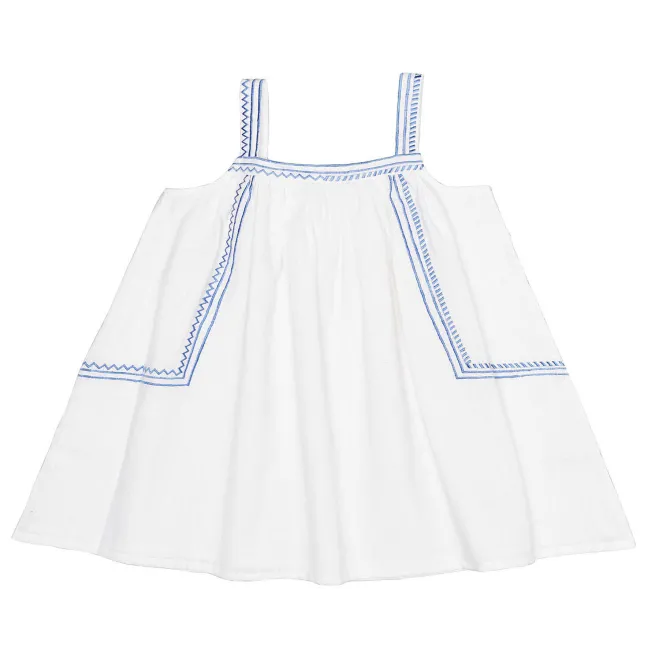 Le Petit Lucas du Tertre Top Leo - Blue Embroidery - 2 Ans