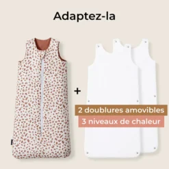 Les Petites Billes Gigoteuse Evolutive 4 Saisons Léopard - 6/18 Mois