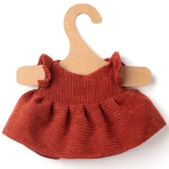 Les Petites Choses Robe pour Peluche Velours Côtelé - Rouge