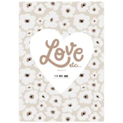 Les Petites Dates Affiche Love Etc...- A4