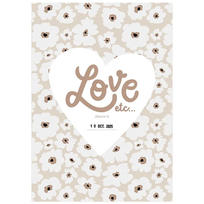 Les Petites Dates Affiche Love Etc...- A4