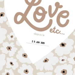 Les Petites Dates Affiche Love Etc...- A4
