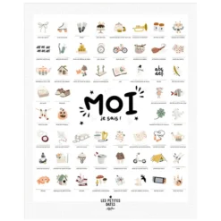 Les Petites Dates Affiche Moi Je Sais - 50 x 40 cm