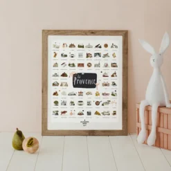 Les Petites Dates Affiche Provence - 50 x 40 cm