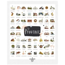 Les Petites Dates Affiche Provence - 50 x 40 cm