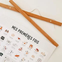Les Petites Dates Porte-affiche en Bois