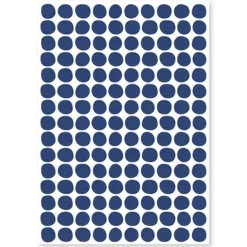 Lilipinso Planche de Stickers - Pois Navy