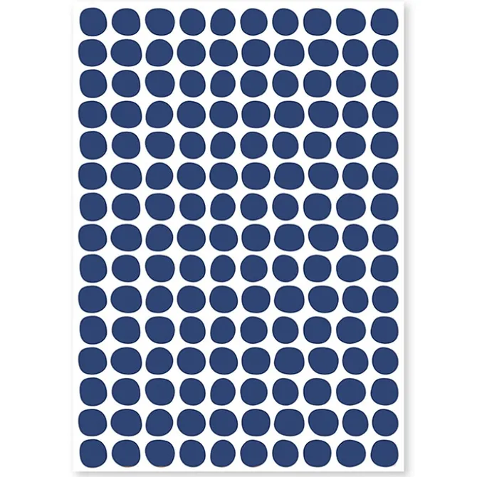 Lilipinso Planche de Stickers - Pois Navy