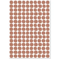 Lilipinso Planche de Stickers - Pois Terracotta