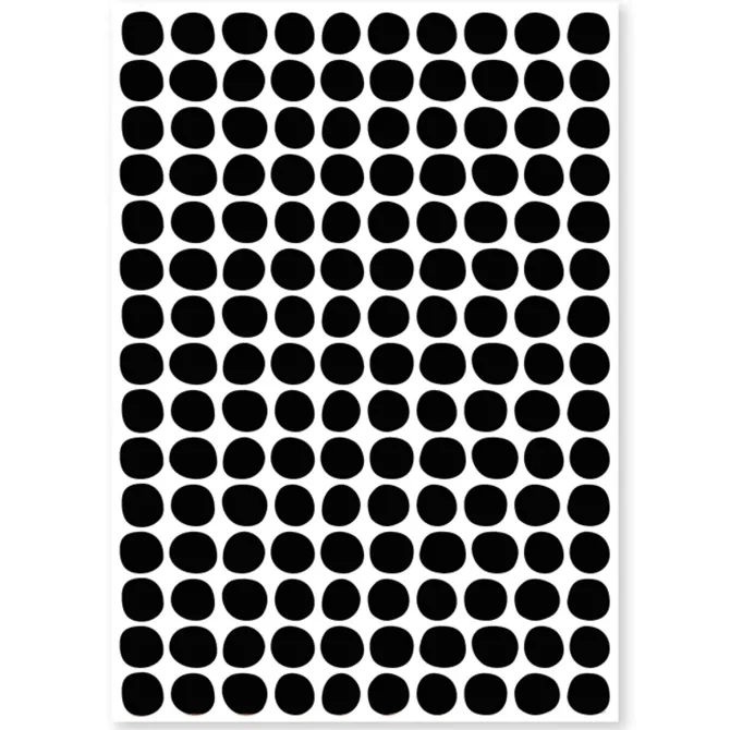 Lilipinso Planche de Stickers - Pois Noir