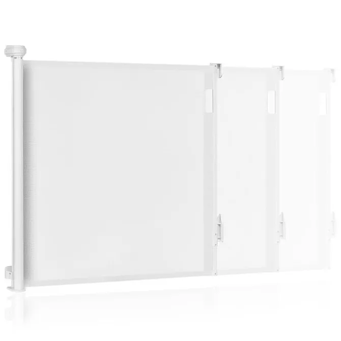 Lionelo Barrière de Sécurité Rétractable Thea - White Natural