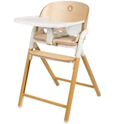 Lionelo Chaise Haute Celia - White Natural