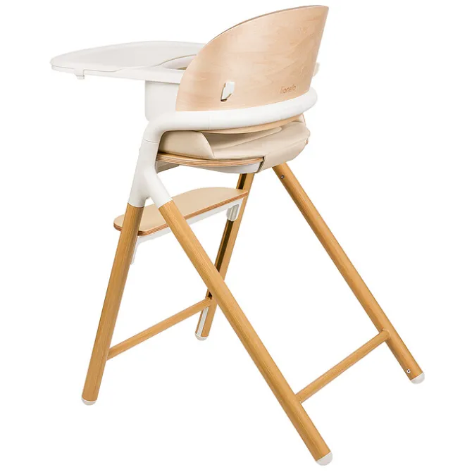 Lionelo Chaise Haute Celia - White Natural
