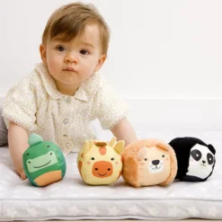 Little Big Friends Set de 4 Balles Doudou Les Dooballs - Jungle