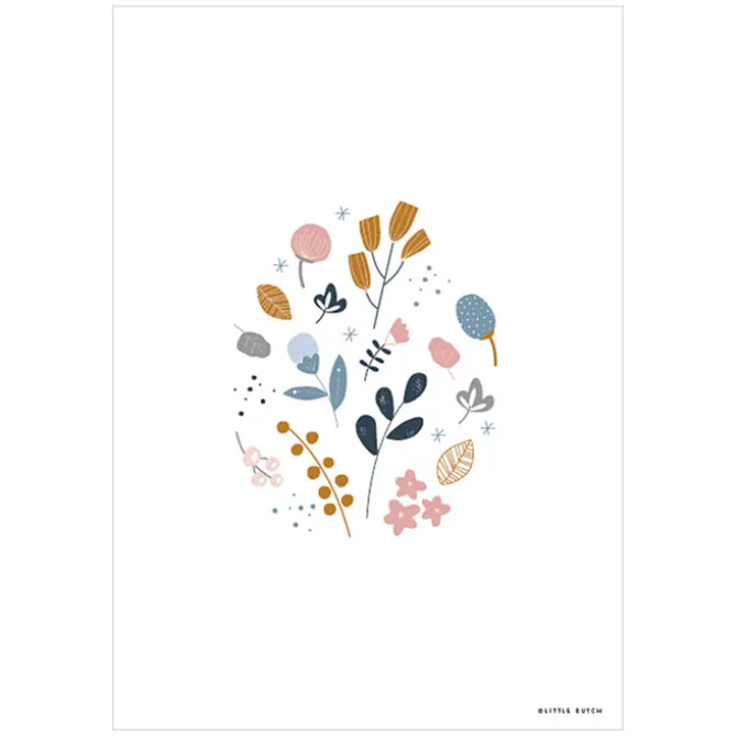 Little Dutch Affiche Réversible Spring Flowers - 42 x 32 cm