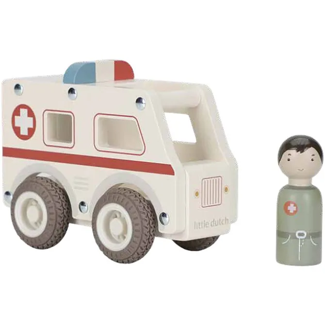 Little Dutch Ambulance en Bois