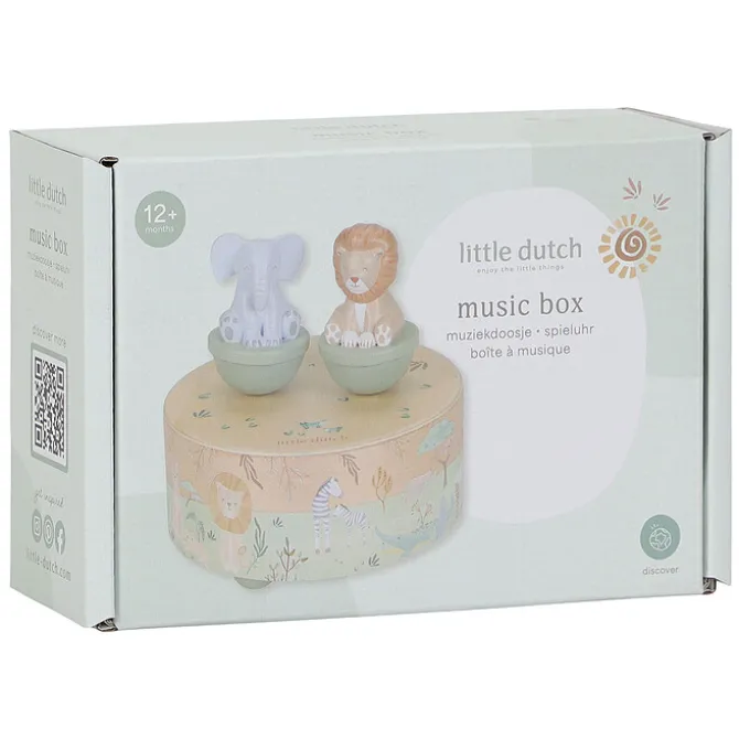 Little Dutch Boîte à Musique en Bois - Safari Friends
