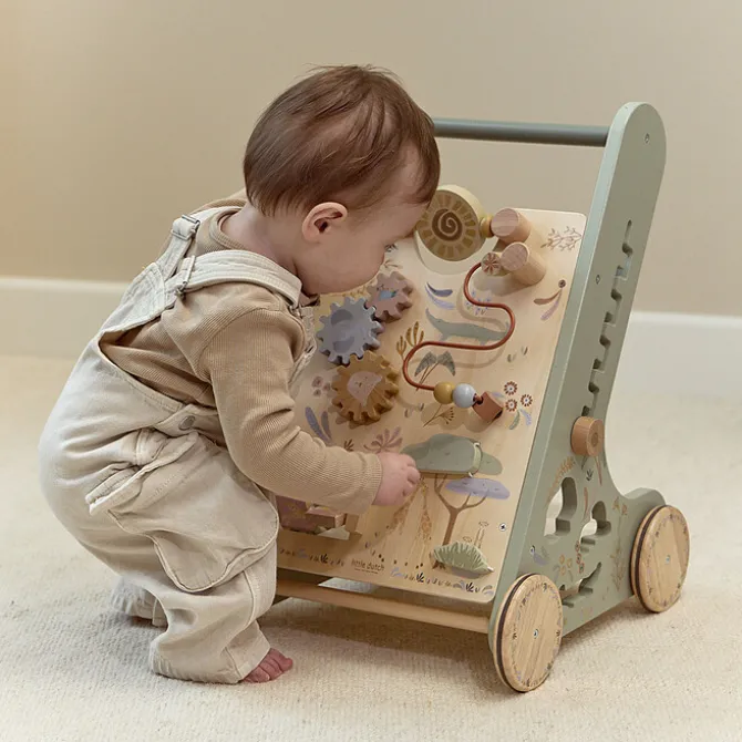Little Dutch Chariot de Marche Safari Friends - Vert