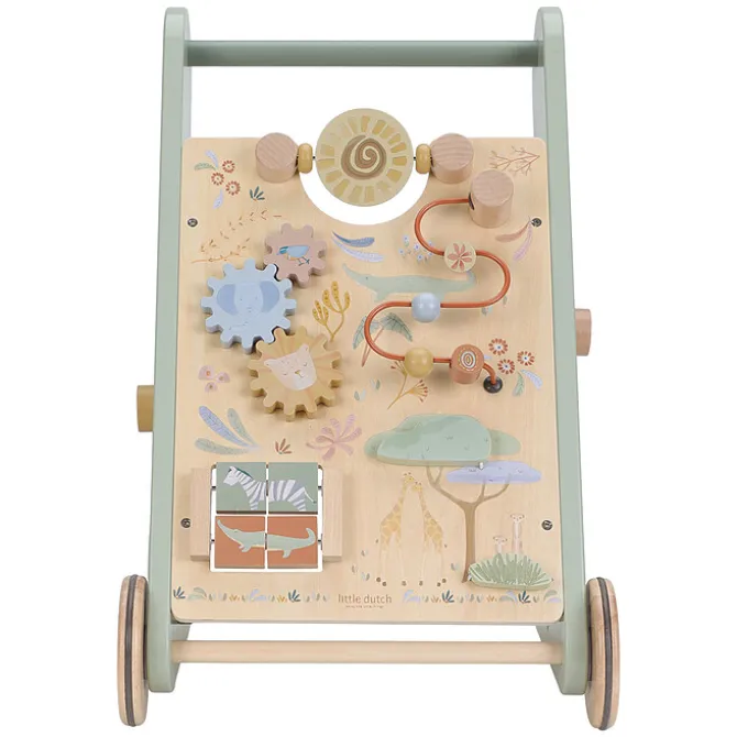 Little Dutch Chariot de Marche Safari Friends - Vert