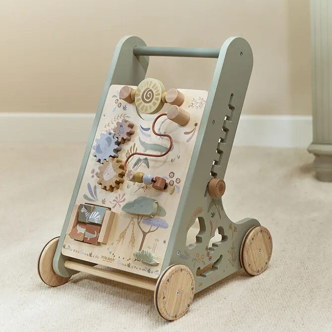 Little Dutch Chariot de Marche Safari Friends - Vert