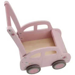 Little Dutch Chariot Voiture en Bois - Rose