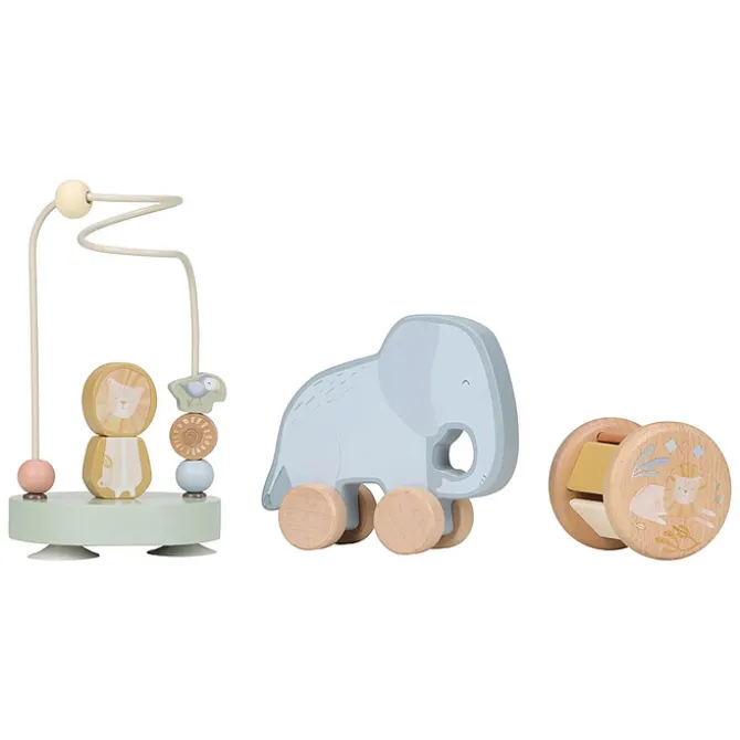 Little Dutch Coffret de 3 Jeux d'Eveil en Bois Safari Friends