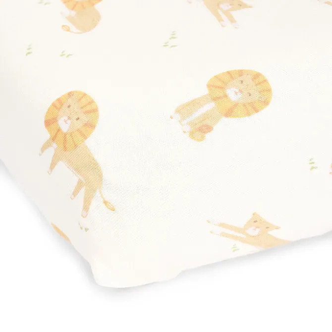 Little Dutch Drap Housse Berceau Safari Friends Safari Leo - 40 x 80 cm