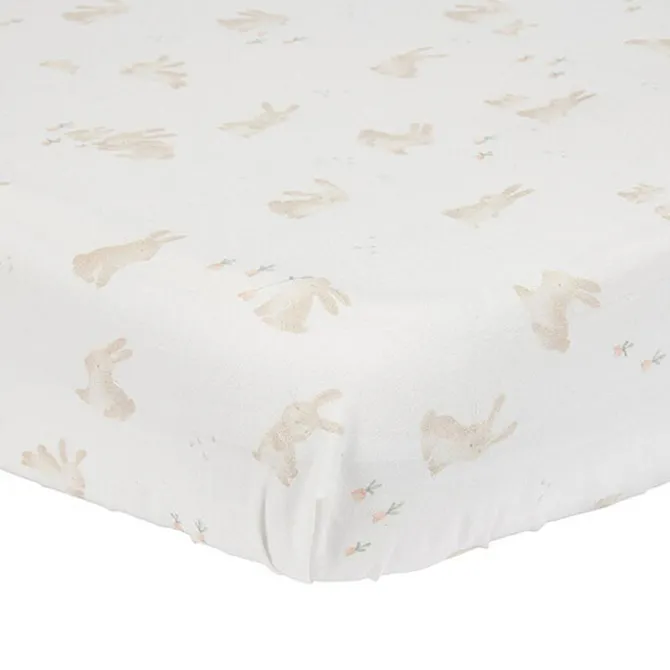 Little Dutch Drap Housse Newborn Naturals Baby Bunny - 60 x 120 cm