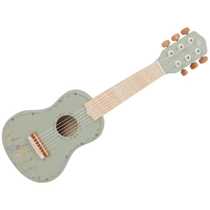 Little Dutch Guitare en Bois Safari Friends - Vert