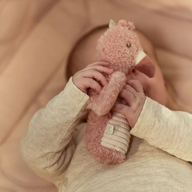 Little Dutch Hochet Peluche Flamant Rose - Safari Friends