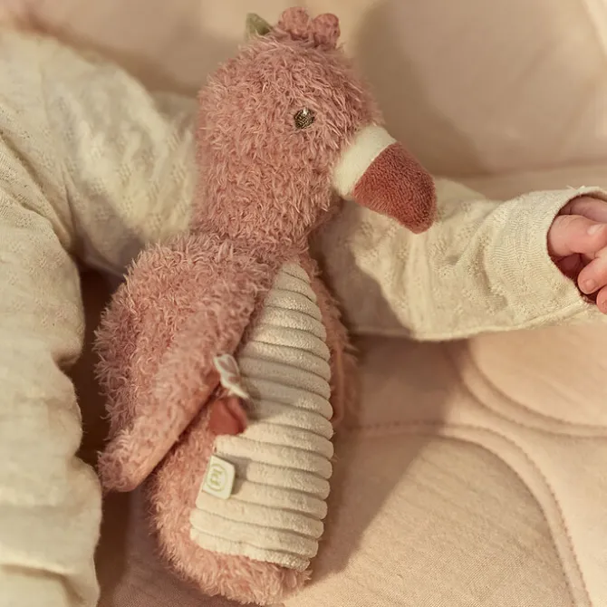 Little Dutch Hochet Peluche Flamant Rose - Safari Friends
