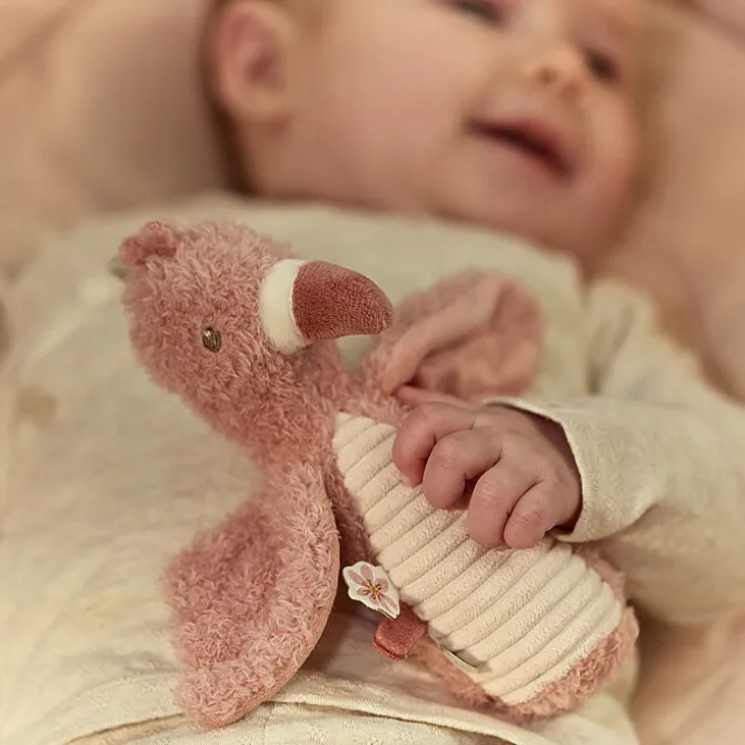 Little Dutch Hochet Peluche Flamant Rose - Safari Friends