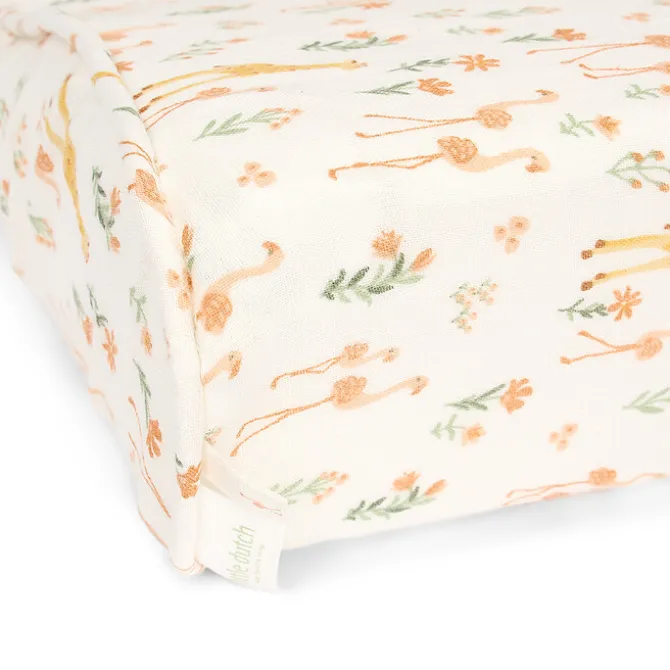 Little Dutch Housse de Matelas à Langer Safari Friends - Blooming Safari