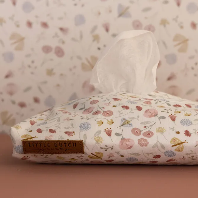 Little Dutch Housse pour Lingettes Flowers & Butterflies - Pink