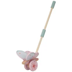 Little Dutch Jouet à Pousser Papillon en Bois - Fairy Garden