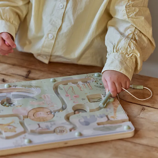 Little Dutch Labyrinthe Magnétique en Bois Safari Friends