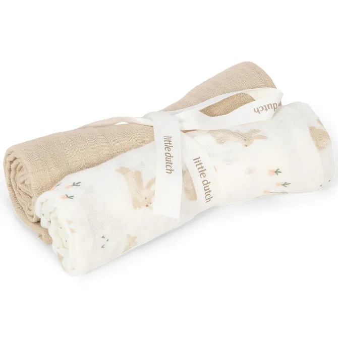 Little Dutch Lot de 2 Langes - Baby Bunny