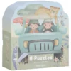 Little Dutch Lot de 6 Puzzles Safari Friends