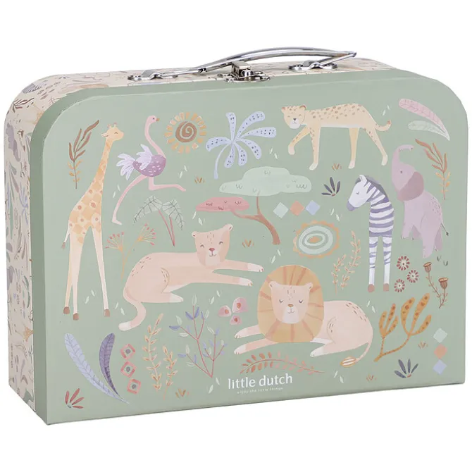 Little Dutch Lot de 2 Valisettes Safari Friends - Vert